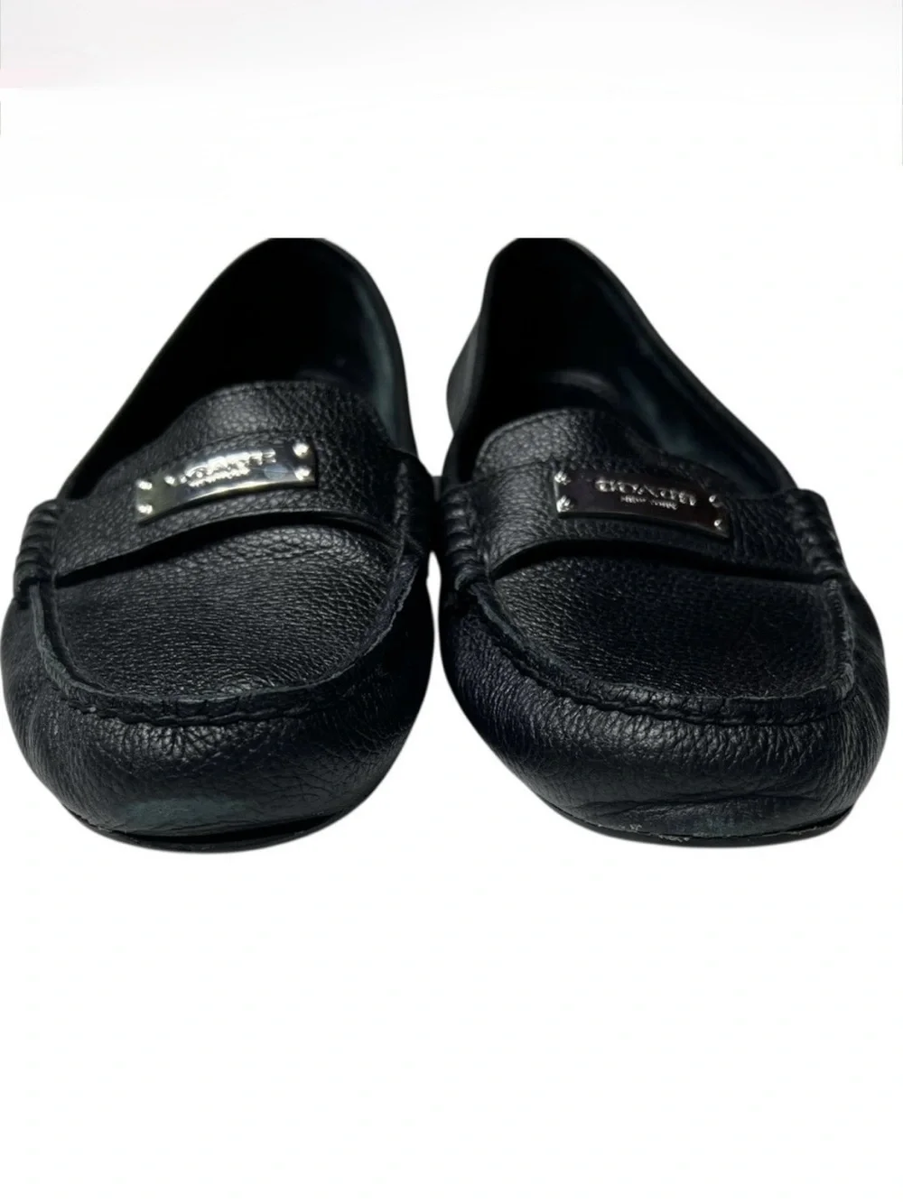 COACH Fredrica Women's Black Leather Loafers